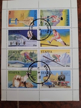 Staffa - arkusz znaczków 