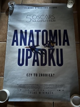 plakat filmowy kino anatomia upadku anatomy of a fall poster