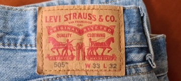 Levis 505 W33 L32 Nowe z USA