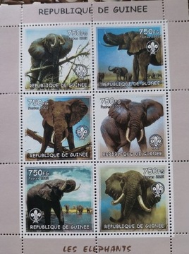 Słonie ark.** Gwinea 2002