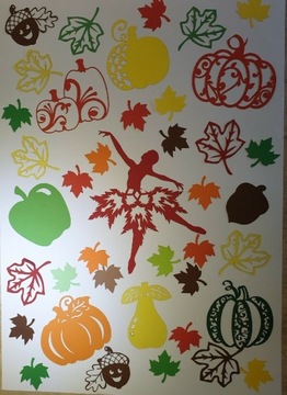 Jesień- dekoracje, 1 zestaw 60cm/120 
