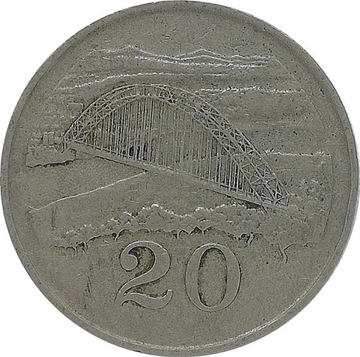 Zimbabwe 20 cents 1994, KM#4