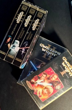 Kasety VHS Star wars część I, II, IV, V, VI
