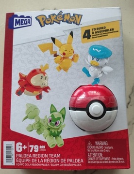 Promocja MEGA Pokemon Towarzysze z Paldei HPX92 Pikachu Pokeball Mattel  