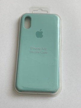 Plecki Apple silicone Case IPhone XS miętowy