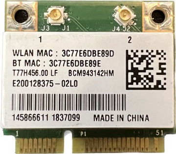 Broadcom Karta sieciowa WIFI BCM943142HM