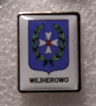 WEJHEROWO - przypina, pin, herb