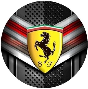 OPŁATEK NA TORT FERRARI LOGO AUTO SAMOCHÓD 30 40 