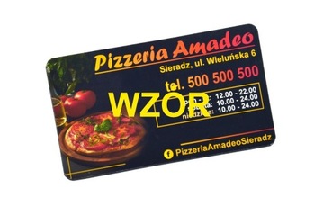 Wizytówki magnetyczne Magnesy reklamowe Pizzeria 1