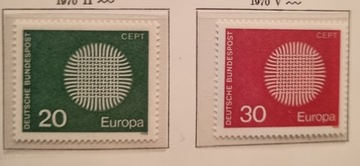 Niemcy RFN 1970 CEPT Europa piękna seria