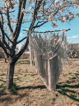 Makrama dekoracja ścienna boho duża handmade