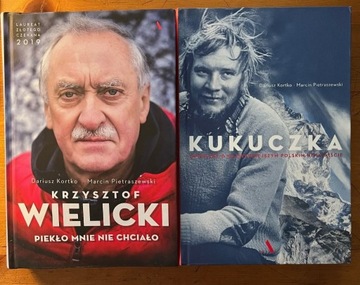 Dwie książki "Kukuczka" "Krzysztof Wielicki"