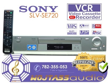 Magnetowid Sony SLV-SE720 6-głowic VHS NTSC VCR 