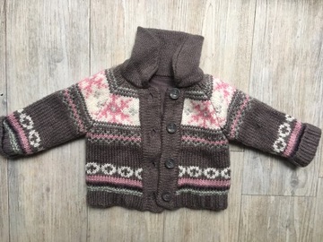 Gruby sweter dla niemowlaka 3-6 m- Stan idealny 