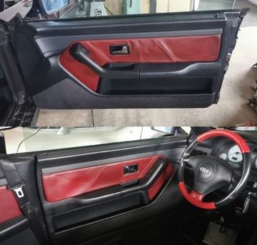 Audi 80 B4 Cabrio tapicerka boczek drzwi lift 
