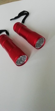 Mini latarka kieszonkowa 2 szt nowe 9 diod  led 