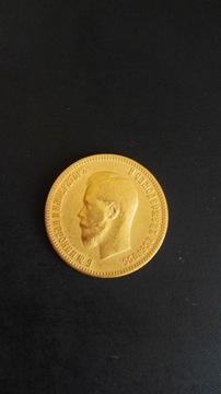 10 rubli 1900 r złota