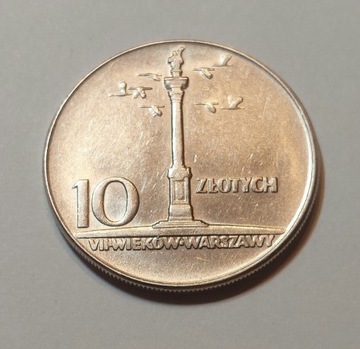 10 złotych 1965 - Kolumna Zygmunta