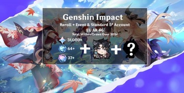 Genshin Impact Konto EU AR46 Wriothesley +305+Wish