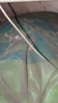 Plastikowe rurki, granulki zielone polietylen 