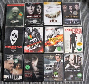 Filmy DVD kolekcja 12 filmów-sensacja