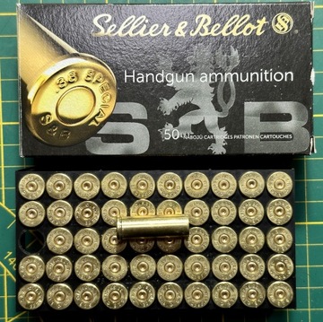 Łuski S&B 38 Special WAD CUT 50szt koszyk