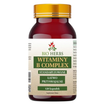 Witaminy B Complex 120 kapsułek BioHerbs