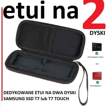 etui do SSD Samsung T7 lub T7 TOUCH na 2 dyski