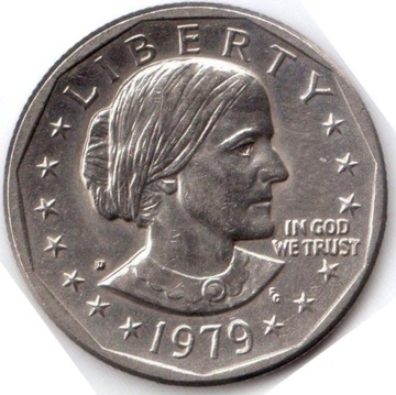 USA, 1 dolar 1979 Susan Anthony, KM#207, XF