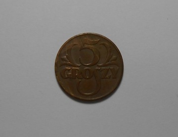 stara moneta 5 groszy 1938