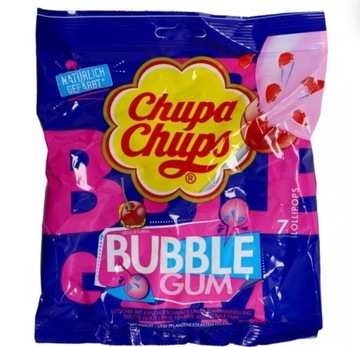 Chupa chups bubble gum lizaki z gumą 7 sztuk 126g