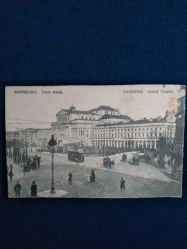 Warszawa Teatr Wielki pocztówka z 1915 roku