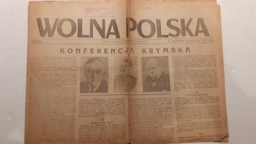 GAZETA WOLNA POLSKA 15 LUTY 1945 NR 5 MOSKWA 