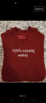 Sweter damski 100% wełna 