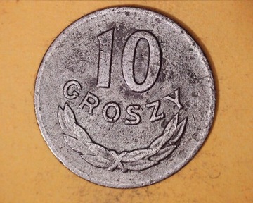 10 gr 1949 r  miedzionikiel 