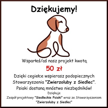 Cegiełka o wartości 50 zł