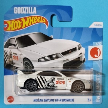 Hot Wheels NISSAN SKYLINE GT-R (BCNR33) godzilla