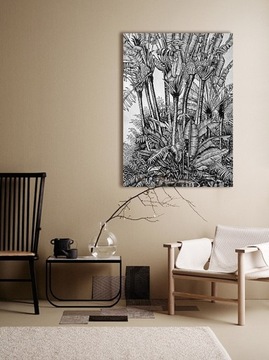 "Palmy w wodzie" Obraz akrylowy na płótnie 60x80cm