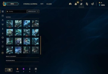 KONTO LEAGUE OF LEGENDS PONAD 90 SKÓREK