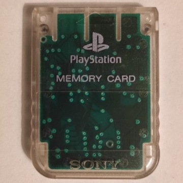 Memory Card Karta Pamięci PS1 PS One PSX  Crystal