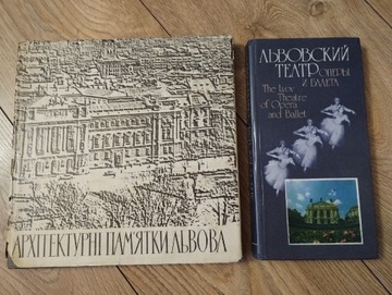 2 książki Zabytki architektury Lwowa Teatr opery 