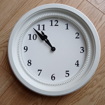 Zegar IKEA SÖNDRUM bez tykania biały 35 cm cichy