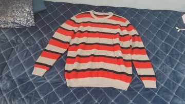 Bonprix sweter paski męski rozmiar 62