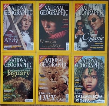 National Geographic rocznik 2001 11 numerów