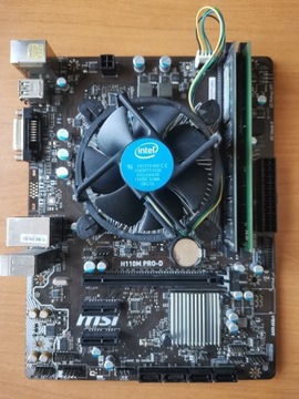 MSI H110M PRO-D ,Intel Pentium G4560 , 8GB DDR4 . OPIS!