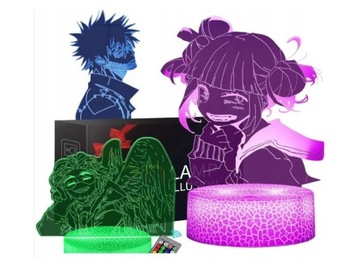 3 x panele ANIME Lampka 3D nocna led usb A1