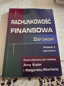 Rachunkowość finansowa Kuzior Rówińska