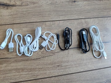 Zestaw kabelków USB C 5 krótkich, 2 długie