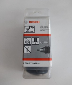 Bosch uchwyt wiertarski kluczykowy zakres od 1-10m