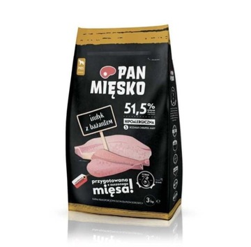 Karma dla psa Pan Mięsko Indyk z Bażantem 3kg